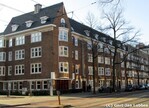 Het westelijke blok met de nummers Stadionweg 61-63 en 65-67.
              <br/>
              Gert-Jan Lobbes, 2018